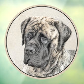 Engels Mastiff (Brindle) schilderen - Dog Art Raamsticker (Vel 3)