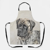Engels Mastiff (Brindle) schilderen - Dog Art Schort (Voorkant)