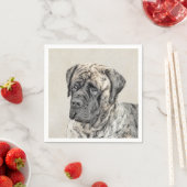 Engels Mastiff (Brindle) schilderen - Dog Art Servet (Insitu)