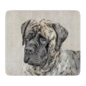 Engels Mastiff (Brindle) schilderen - Dog Art Snijplank (Voorkant)