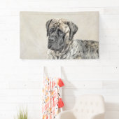 Engels Mastiff (Brindle) schilderen - Dog Art Spandoek (Insitu)