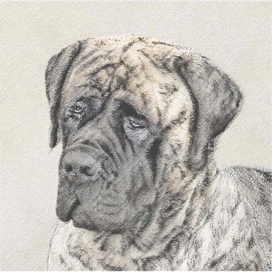 Engels Mastiff (Brindle) schilderen - Dog Art Sticker (Voorkant)