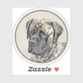 Engels Mastiff (Brindle) schilderen - Dog Art Sticker (Vel)