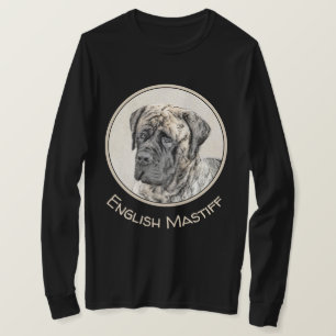 Engels Mastiff (Brindle) schilderen - Dog Art T-shirt