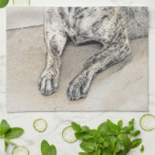 Engels Mastiff (Brindle) schilderen - Dog Art Theedoek (Gevouwen)