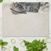 Engels Mastiff (Brindle) schilderen - Dog Art Theedoek (Gevouwen)