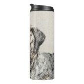 Engels Mastiff (Brindle) schilderen - Dog Art Thermosbeker (Geroteerd rechts)