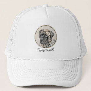 Engels Mastiff (Brindle) schilderen - Dog Art Trucker Pet