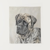 Engels Mastiff (Brindle) schilderen - Dog Art Wandkleed (Voorkant)