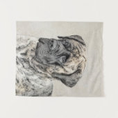 Engels Mastiff (Brindle) schilderen - Dog Art Wandkleed (Voorkant (horizontaal))