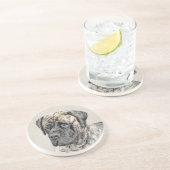 Engels Mastiff (Brindle) schilderen - Dog Art Zandsteen Onderzetter (Zijkant)