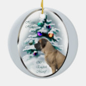Engels Mastiff Christmas Gifts Ornament (Achterkant)