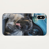 Engels Mastiff dog iPhone X hoesje (Achterkant (horizontaal))