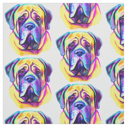 Engels Mastiff in Colors Stof (Swatch)