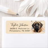 Engels Mastiff retour adres label (Insitu)