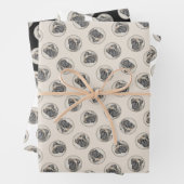 Engels Mastiff Schilderij Brindle Originele Hond A Inpakpapier Vel (In situ)