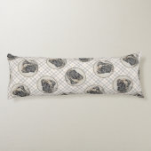 Engels Mastiff Schilderij Brindle Originele Hond A Lichaamskussen (Achterkant)