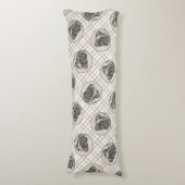 Engels Mastiff Schilderij Brindle Originele Hond A Lichaamskussen (Voorkant Verticaal)