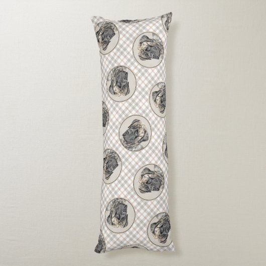Engels Mastiff Schilderij Brindle Originele Hond A Lichaamskussen (Achterkant (Verticaal))