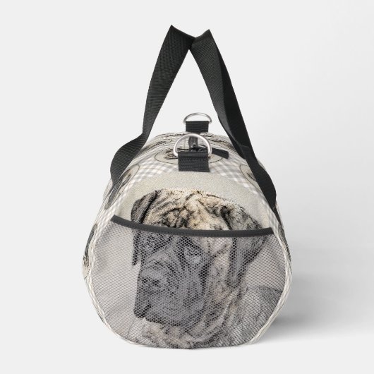 Engels Mastiff Schilderij Brindle Originele Hond A Plunjezak (Rechts)