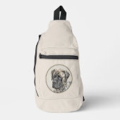 Engels Mastiff Schilderij Brindle Originele Hond A Sling Bag (Voorkant)