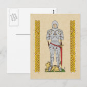 Engels Medieval Knight Circa 1430 Briefkaart (Voorkant / Achterkant)