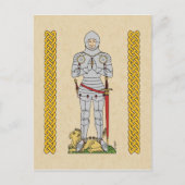 Engels Medieval Knight Circa 1430 Briefkaart (Voorkant)