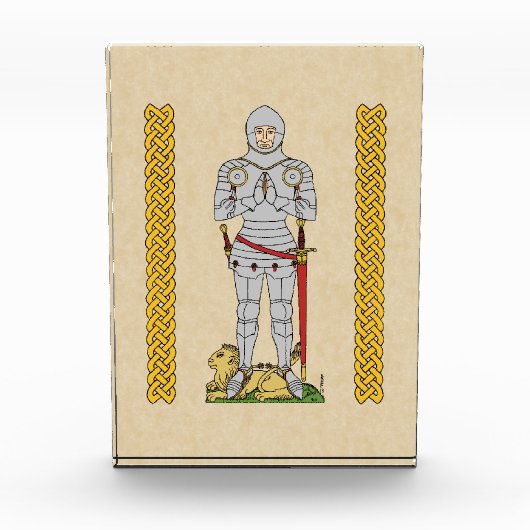 Engels Medieval Knight Circa 1430 Fotoblokken (Voorkant)
