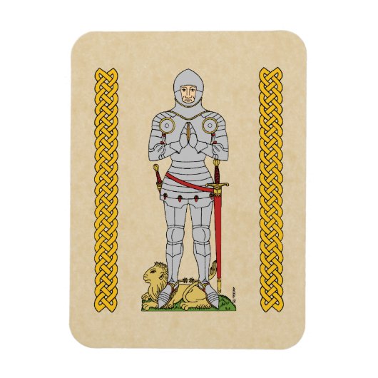 Engels Medieval Knight Circa 1430 Magneet (Verticaal)