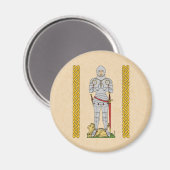Engels Medieval Knight Circa 1430 Magneet (Voorkant / Achterkant)