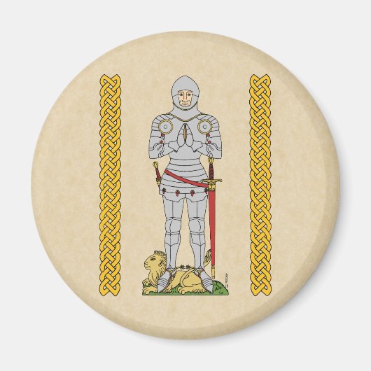Engels Medieval Knight Circa 1430 Magneet (Voorkant)