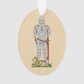 Engels Medieval Knight Circa 1430 Ornament (achterkant)