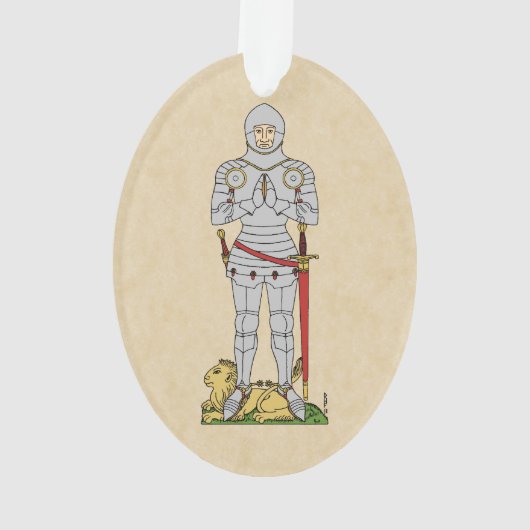 Engels Medieval Knight Circa 1430 Ornament (achterkant)
