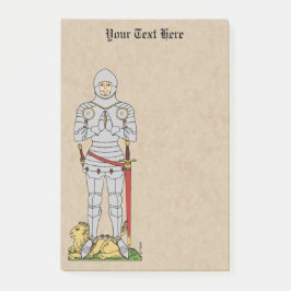 Engels Medieval Knight Circa 1430 Post-it® Notes