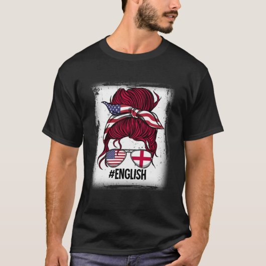 Engels Meisje Engeland Roots T-shirt (Voorkant)