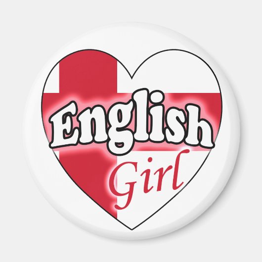 Engels Meisje Magneet (Voorkant)