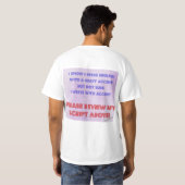 Engels met een zwaar accent T-shirt (Achterkant volledig)