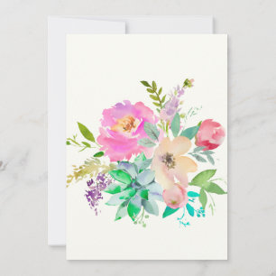 Engels Middag Tuin Monogram Kaart