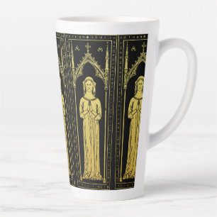 Engels Middeleeuws Portret 1300 Dame Joan Cobham  Latte Mok