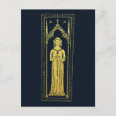 Engels middeleeuws portret 1300 Lady Joan Cobham Briefkaart (Voorkant)