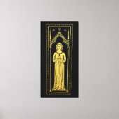 Engels middeleeuws portret 1300 Lady Joan Cobham Canvas Afdruk (Voorkant)