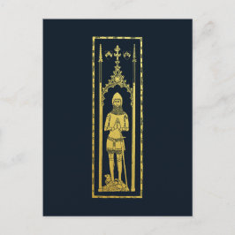 Engels middeleeuws portret 1355 John, Lord Cobham Briefkaart