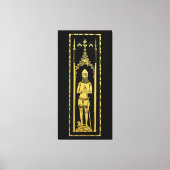 Engels middeleeuws portret 1355 John, Lord Cobham Canvas Afdruk (Voorkant)