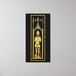 Engels middeleeuws portret 1355 John, Lord Cobham Canvas Afdruk