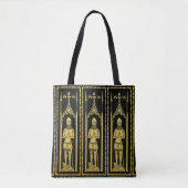 Engels middeleeuws portret 1355 John, Lord Cobham Tote Bag (Voorkant)