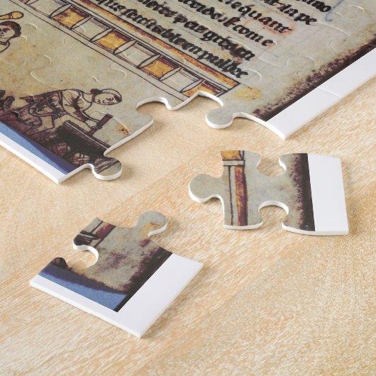 Engels miniatuur, 'Medica', ter illustratie van ee Legpuzzel (Zijkant)