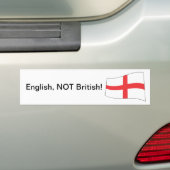 Engels, NIET Brits! -Bumpersticker Bumpersticker (Op auto)