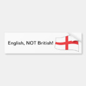 Engels, NIET Brits! -Bumpersticker Bumpersticker (Voorkant)