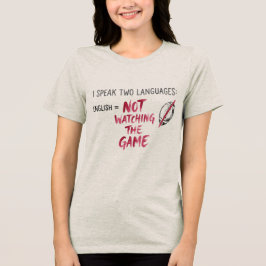 Engels & Niet Kijken Naar De Wedstrijd Sportfan Tri-Blend Shirt