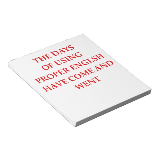 ENGELS NOTITIEBLOK (Schuin)